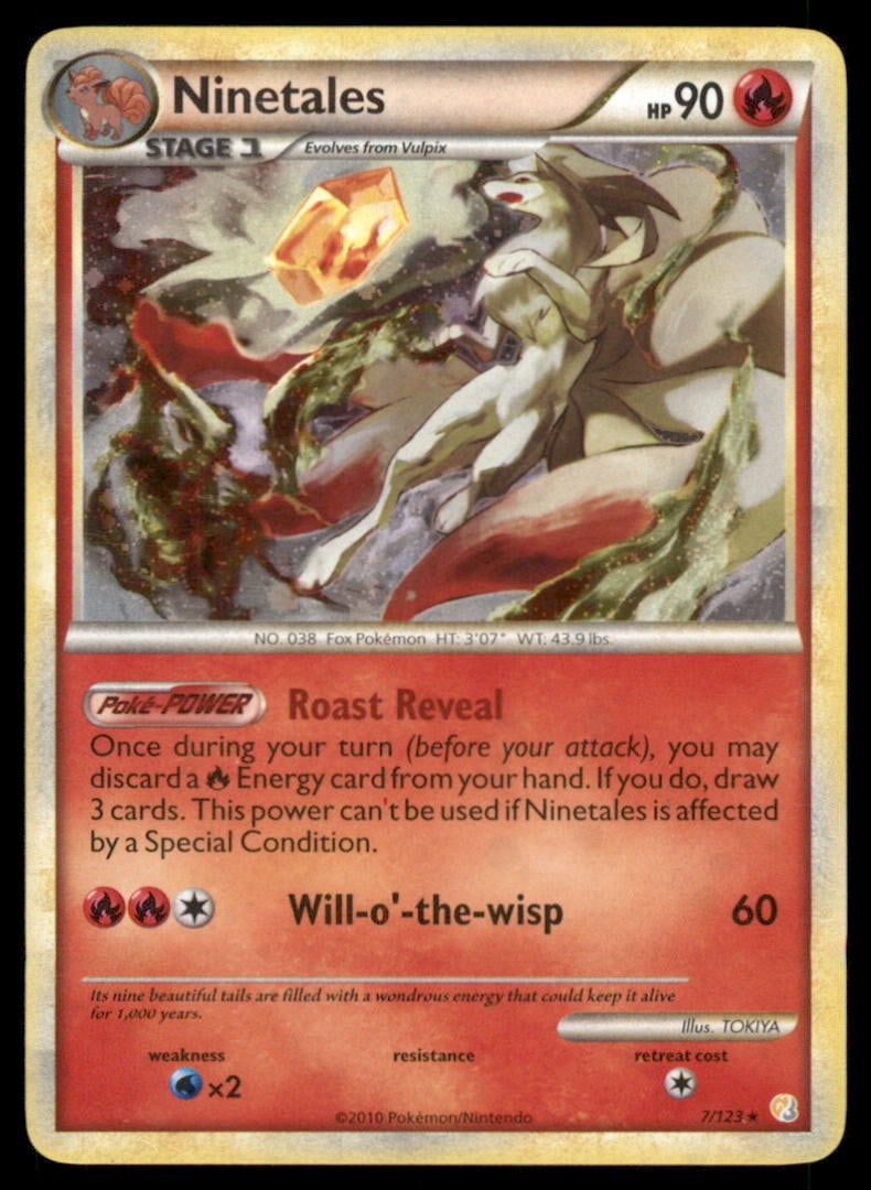 Ninetales 7/123 Holo HeartGold & SoulSilver Pokemon Card Holo: We offer combined shipping on multiple items. Buyers may also arrange their own shipping. LiveShipping is a separate and independent option for shipping that is NOT a part of the auction house or thei