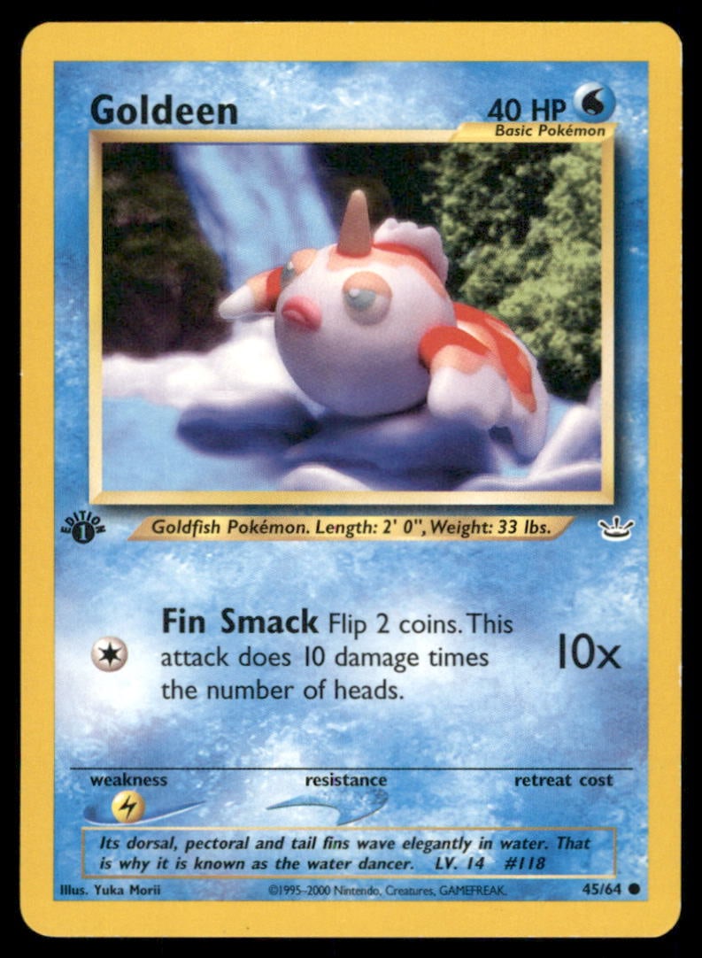Goldeen 45/64 Neo Revelation Pokemon Card 1st Edition (1 of 2)