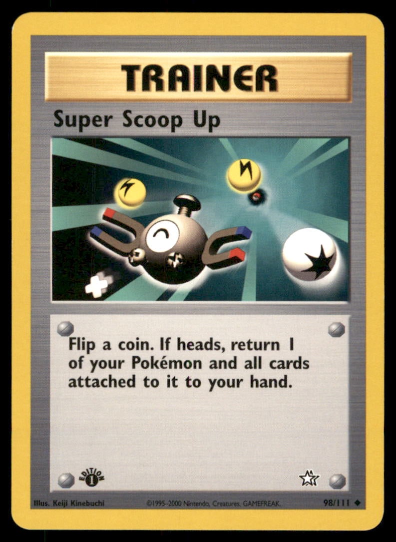 Super Scoop Up 98/111 Neo Genesis Pokemon Card 1st Edition (1 of 2)