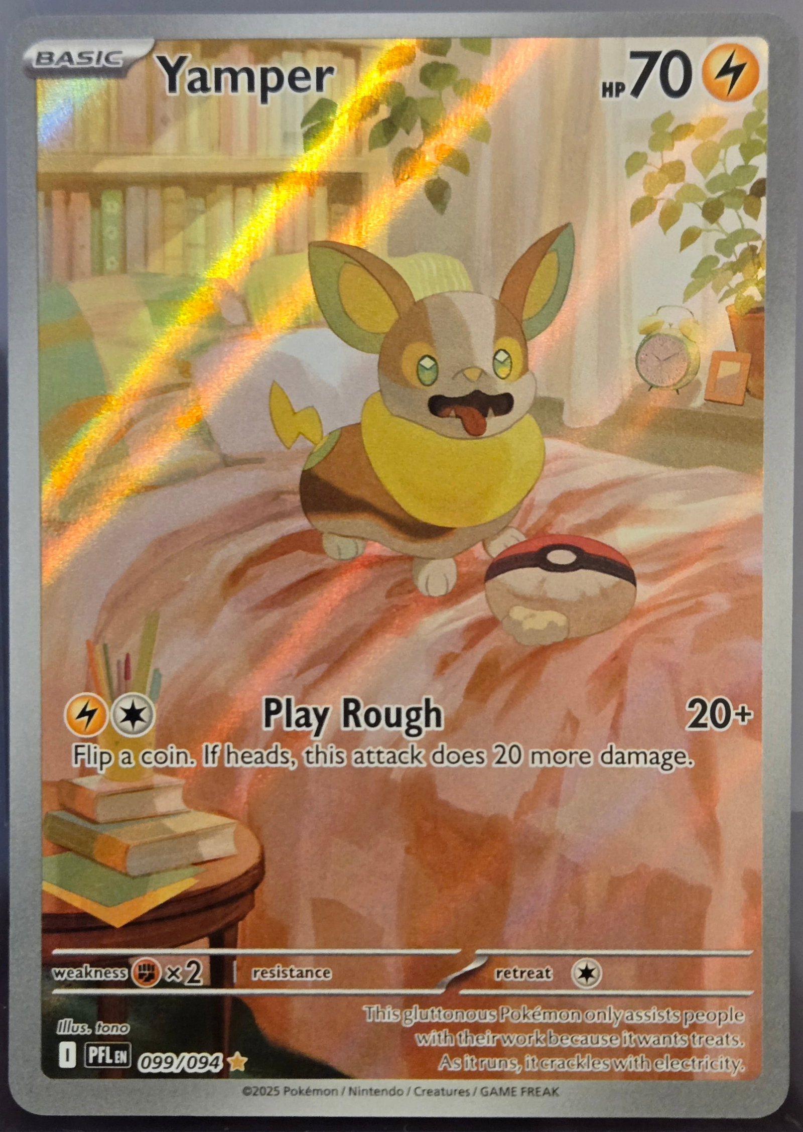 Yamper - 099/094 - ME02: Phantasmal Flames (PFL): We offer combined shipping on multiple items. Buyers may also arrange their own shipping. LiveShipping is a separate and independent option for shipping that is NOT a part of the auction house or thei