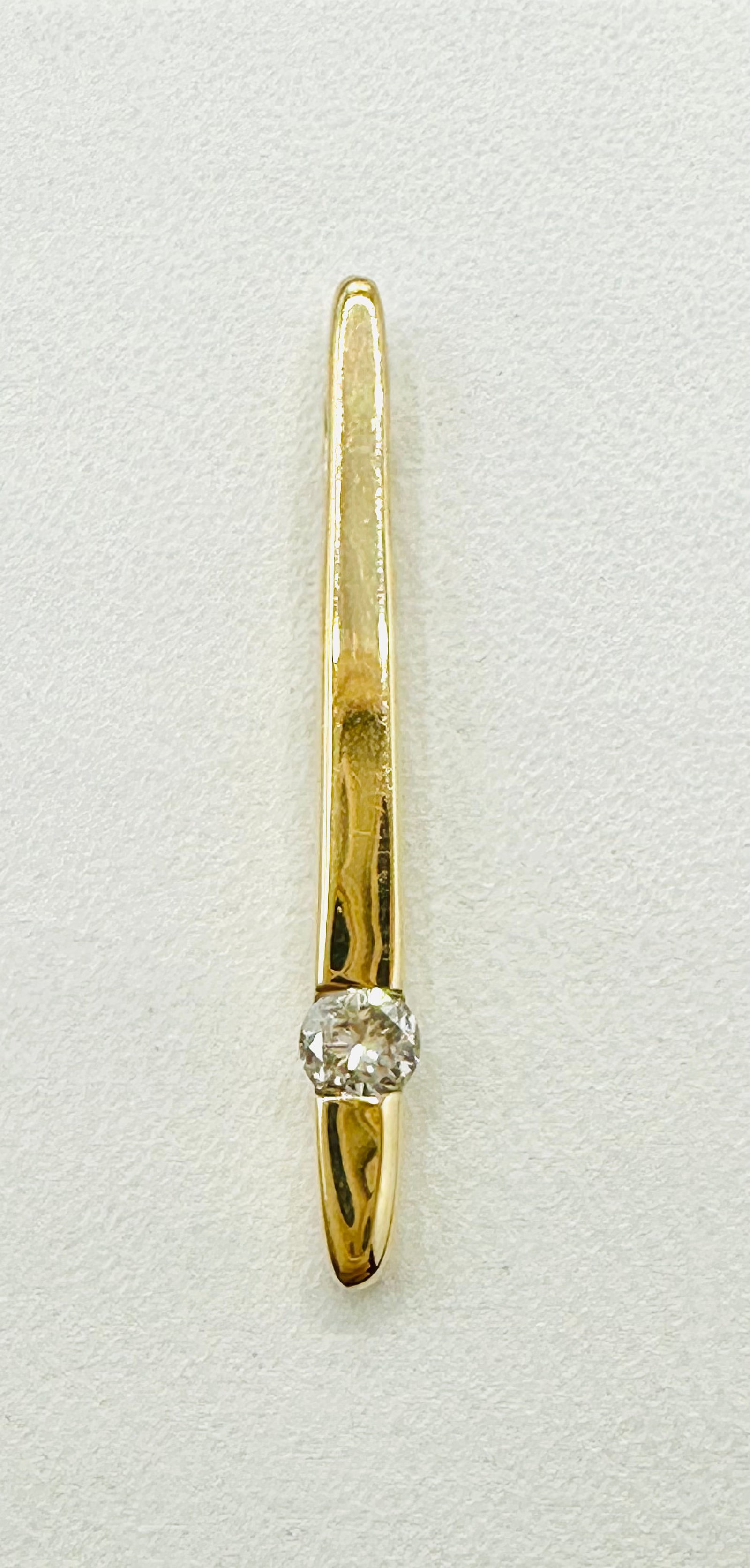 14KT Yellow Gold Natural Diamond Pendant # 2804 (1 of 4)