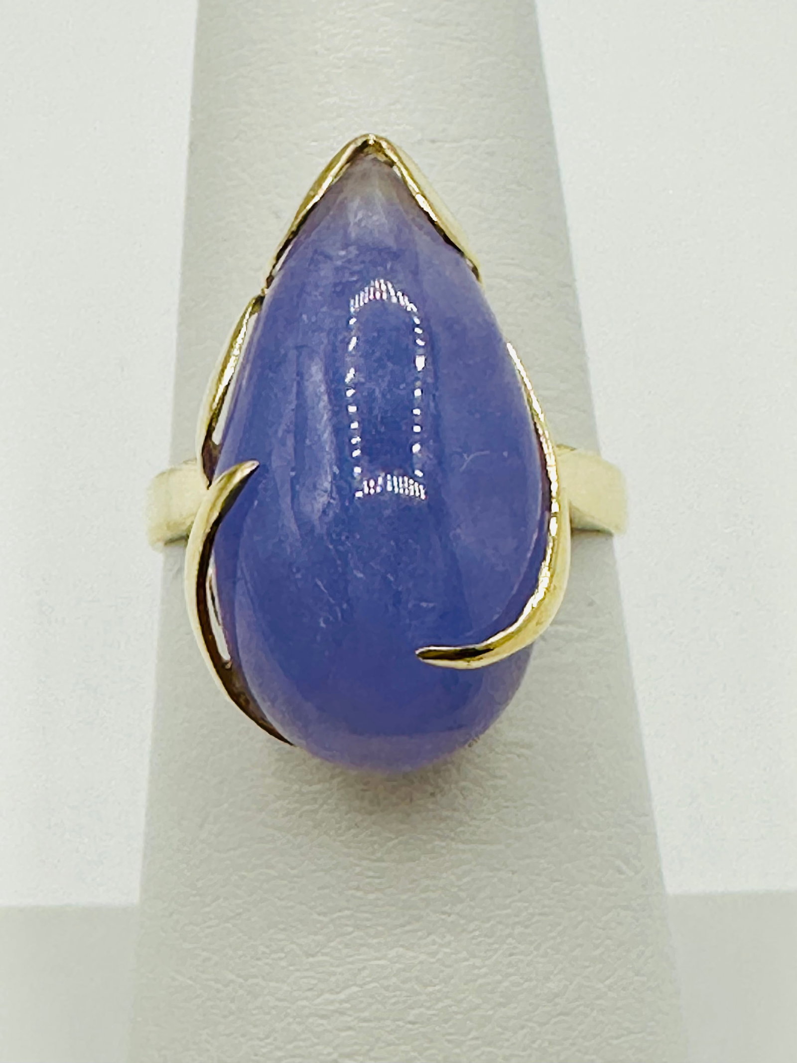 14KT Yellow Gold Jade Ring # 2812 (1 of 4)