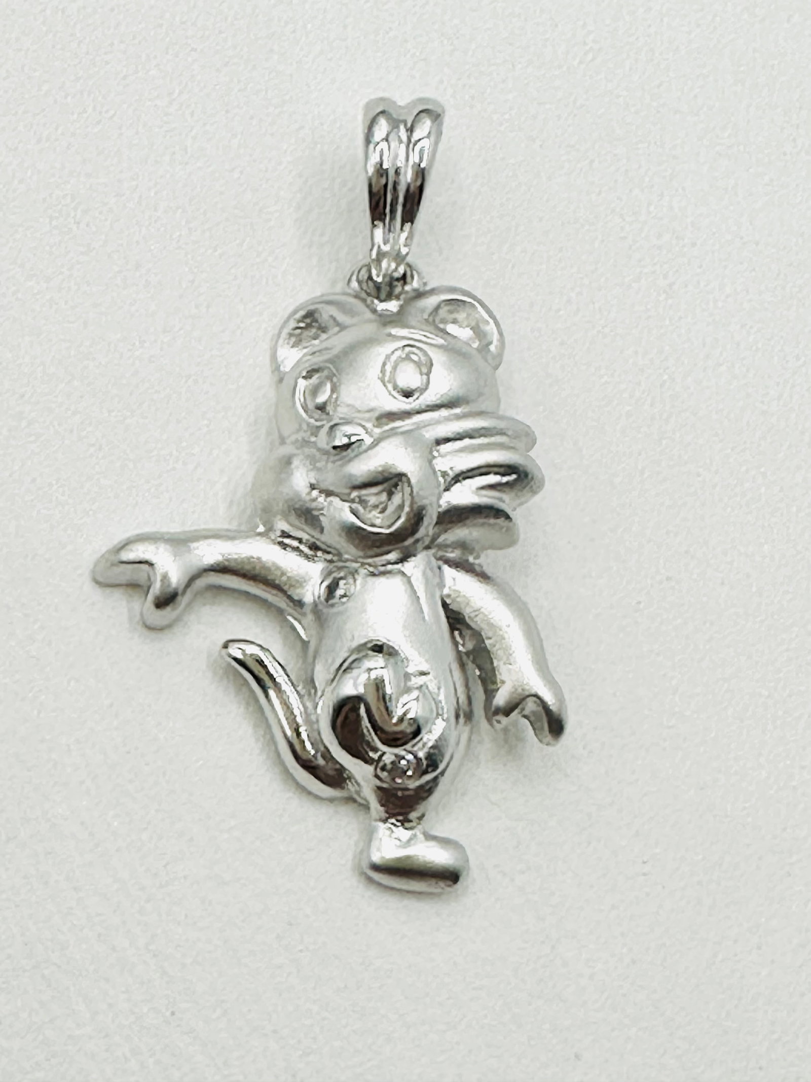 18KT White Gold Natural Diamond Pendant # 2819 (1 of 4)