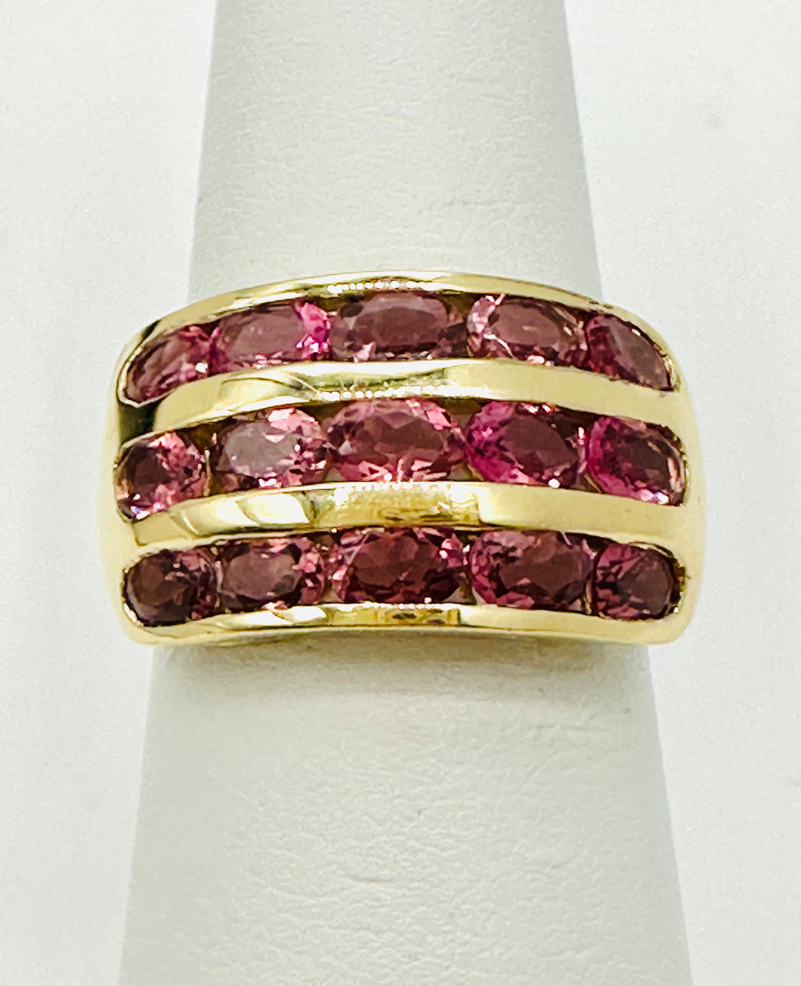 14KT Yellow Gold Pink Sapphire Ring # 2823 (1 of 4)