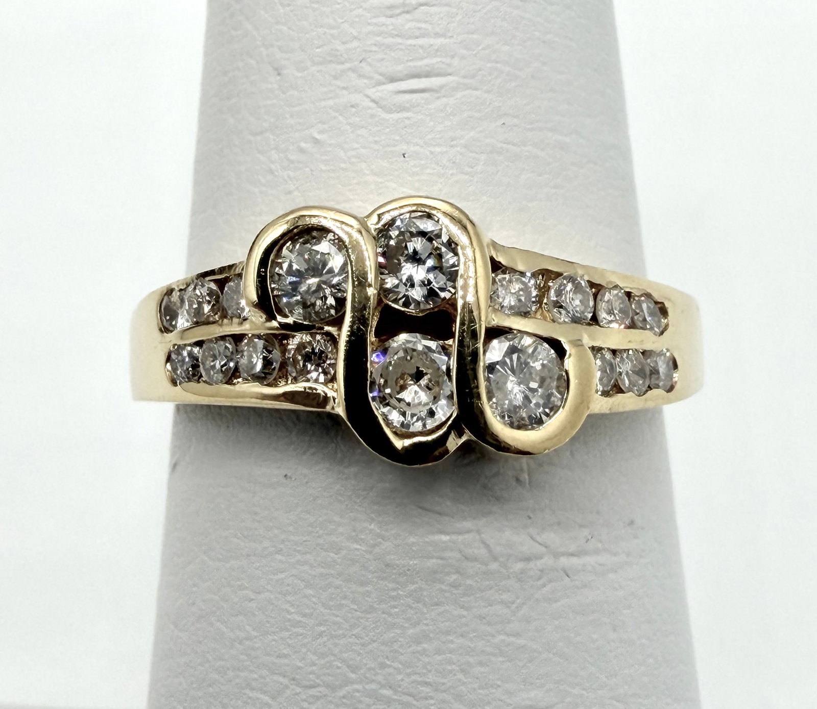 Natural Diamond Ring, 14KT Yellow Gold # 2826 (1 of 4)