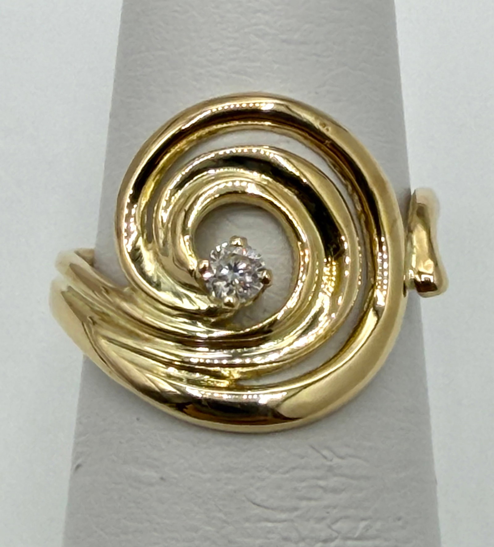 Natural Diamond Ring, 14KT Yellow Gold # 2842 (1 of 4)