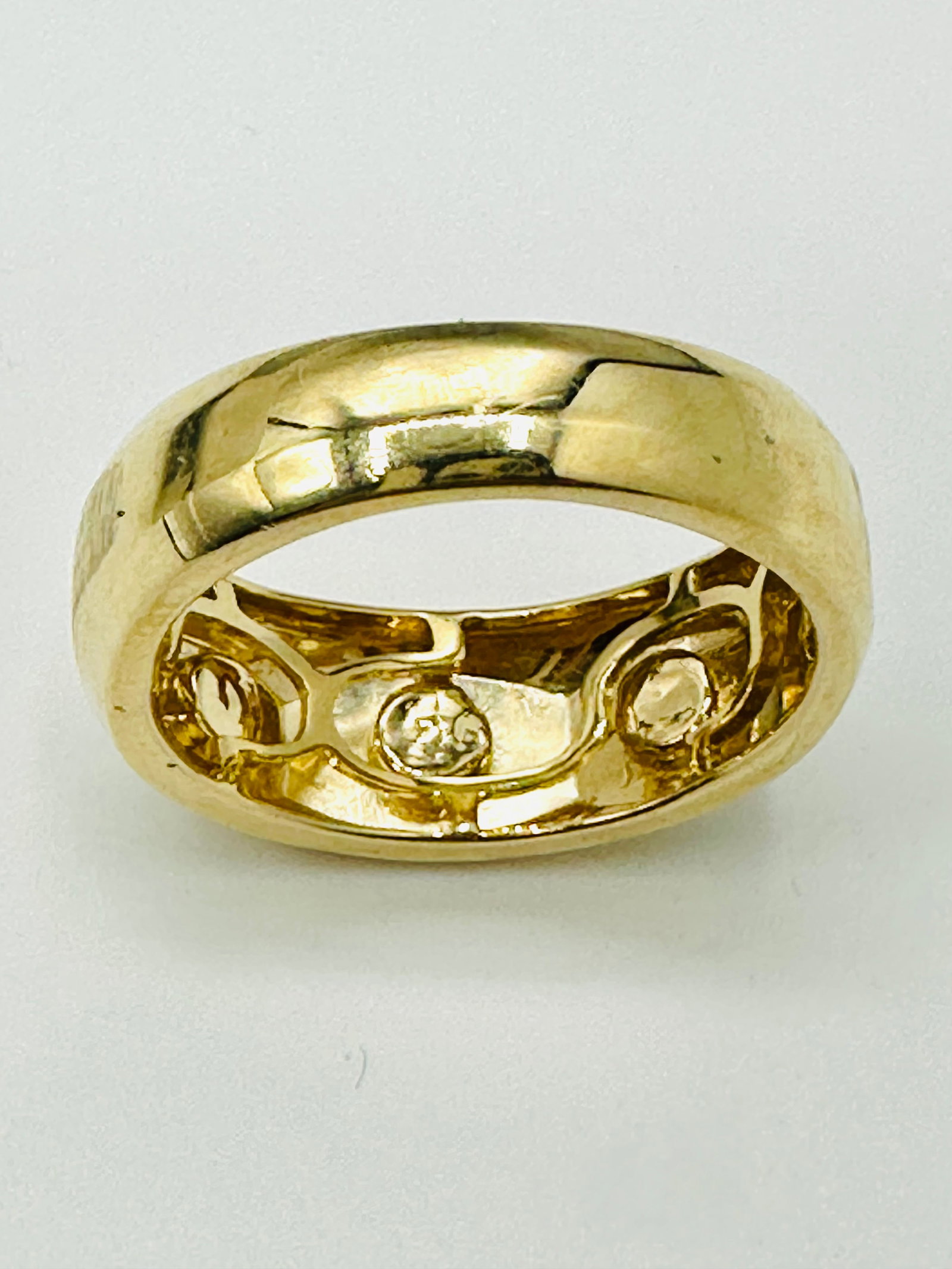 Natural Diamond Men’s Ring,14KT Yellow Gold # 2332 (1 of 4)