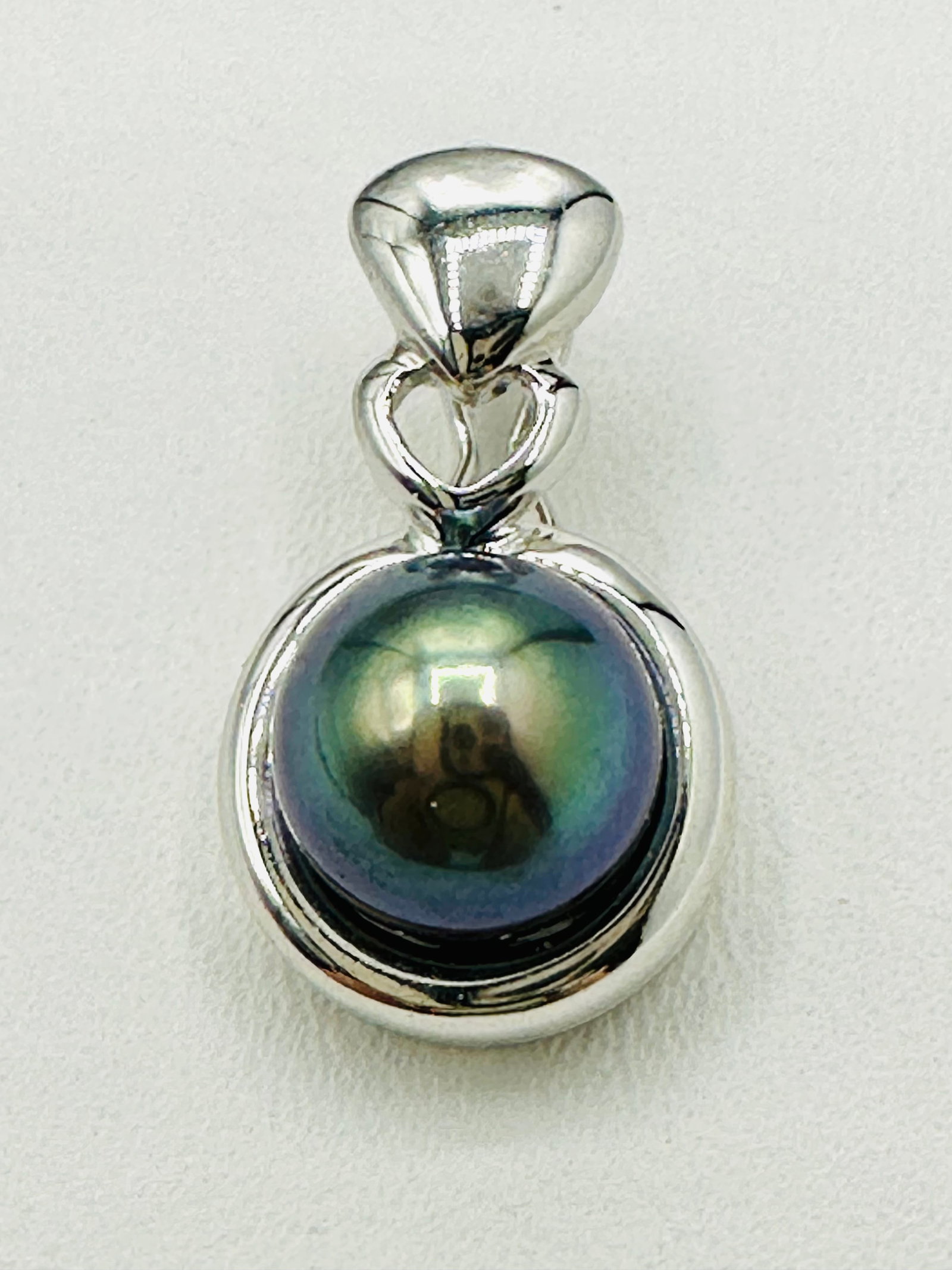 14KT White Gold Pearl Pendant # 2392 (1 of 4)