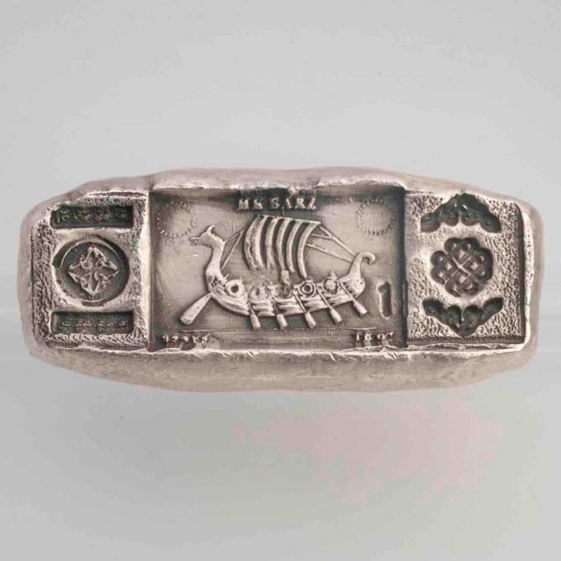 MK Barz Viking Series Hand Poured 1oz Silver Bar (1 of 2)