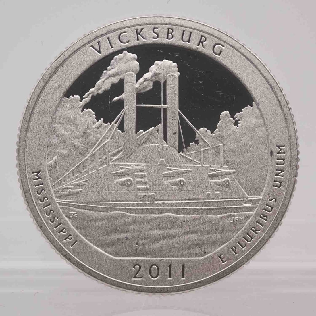 2011 American Proof Silver Quarter ATB Vicksburg: MLC01220 Shipping: Buyer-arranged shipping: estimated cost: starts at $16.5, Plus $1 dollar for every $100 in value. Signature confirmation is recommended for high value invoice at cost of $5.5. Pleas
