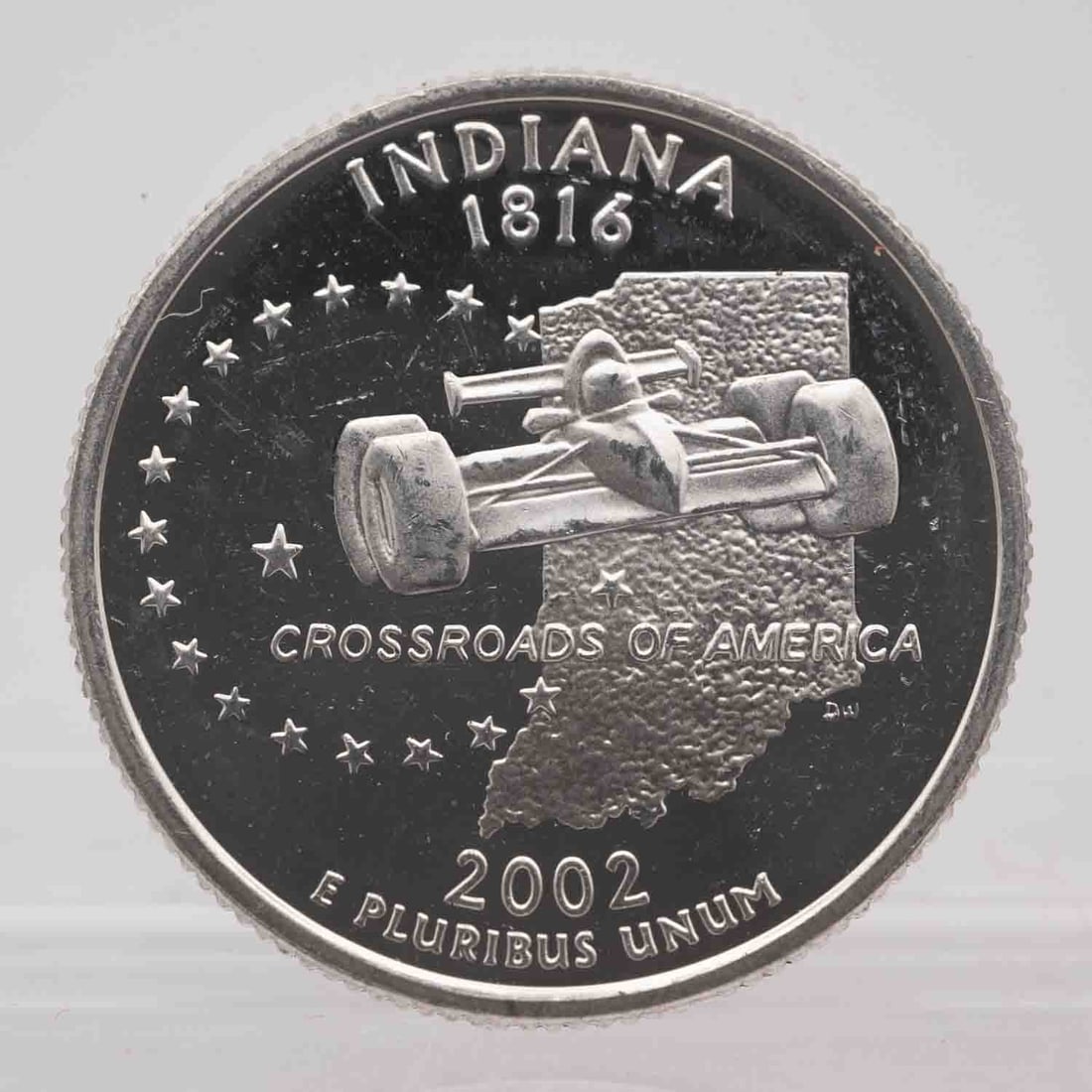 2002 American Proof Silver Quarter Indiana: MLC01215 Shipping: Buyer-arranged shipping: estimated cost: starts at $16.5, Plus $1 dollar for every $100 in value. Signature confirmation is recommended for high value invoice at cost of $5.5. Pleas