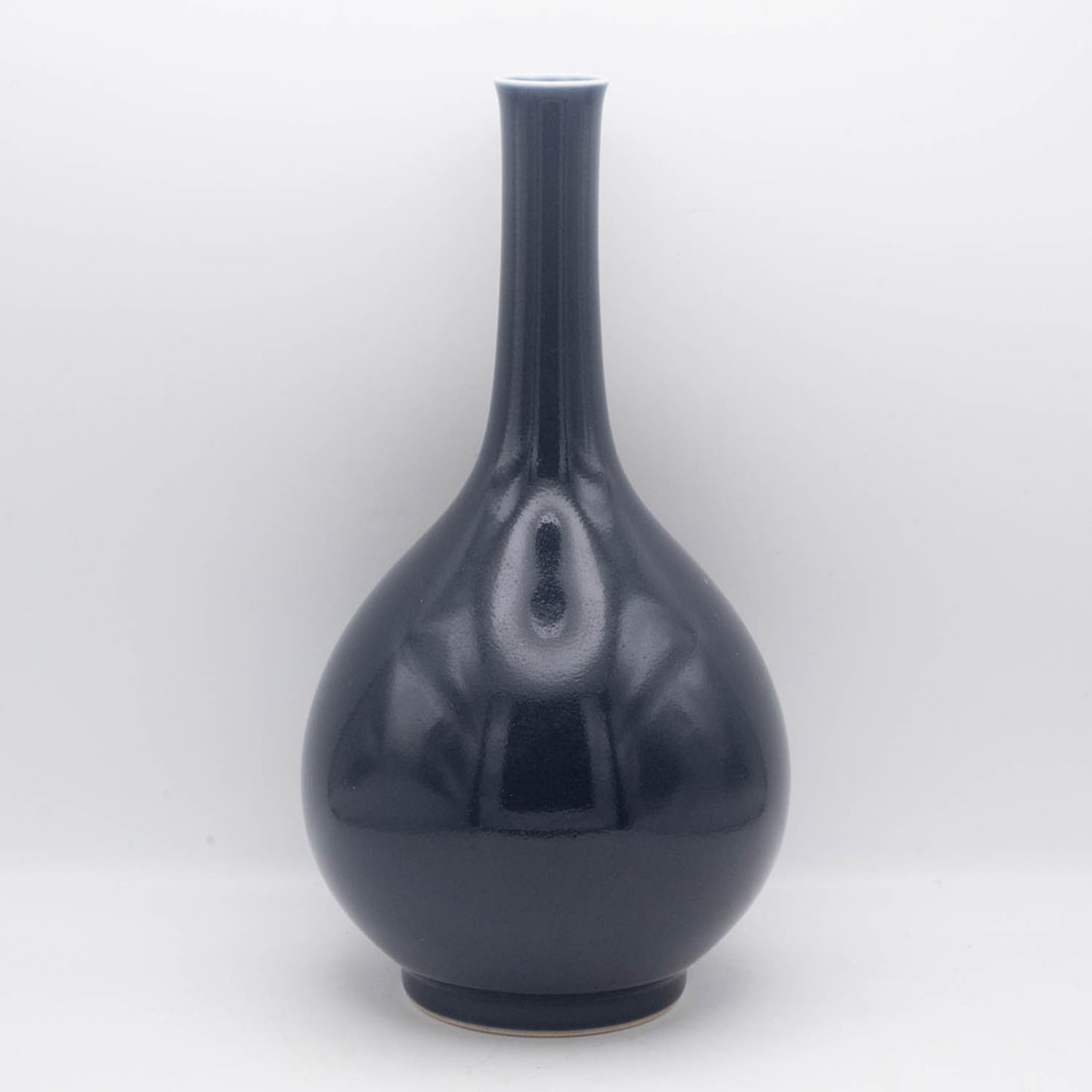 Antique Chinese Guangxu Marked Dark Blue Glaze Vase (1 of 5)