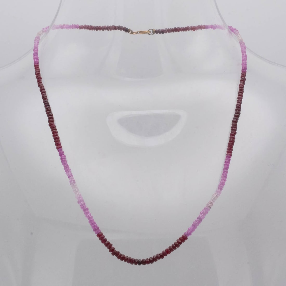Ruby And Garnet Faceted Gemstone Necklace: Medium: Ruby And Garnet Size: 15 inches Age/Detail: Condition: great overall, check photo for condition reference. Provenance: Collection from Estate in Williamsburg LiveShipping is NOT a part of the 