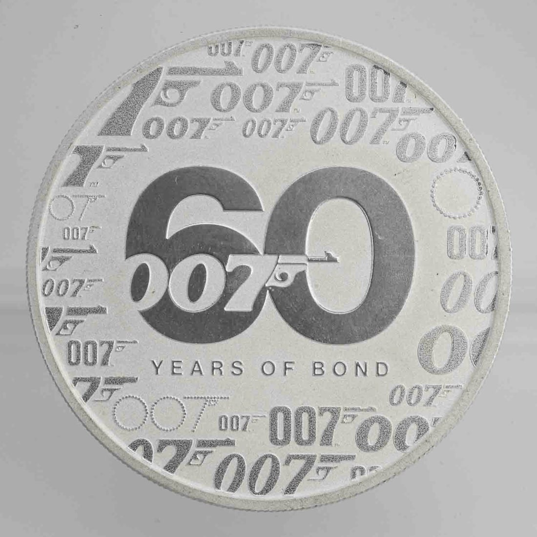 2022 Tuvalu James Bond 007 60 Year Anniversary 1oz SIlver Coin: MLC01392 Shipping: Buyer-arranged shipping: estimated cost: starts at $16.5, Plus $1 dollar for every $100 in value. Signature confirmation is recommended for high value invoice at cost of $5.5. Pleas
