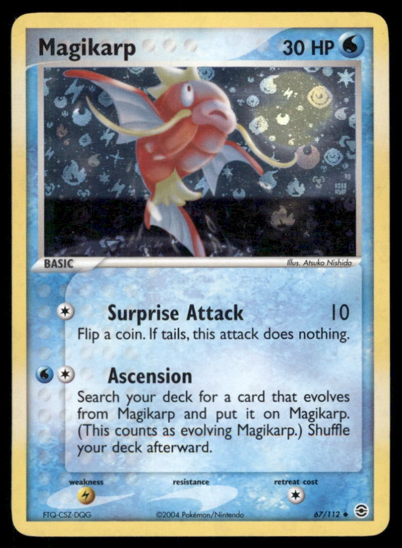 Magikarp 67/112 FireRed & LeafGreen Pokemon Card Reverse Holo (1 of 2)