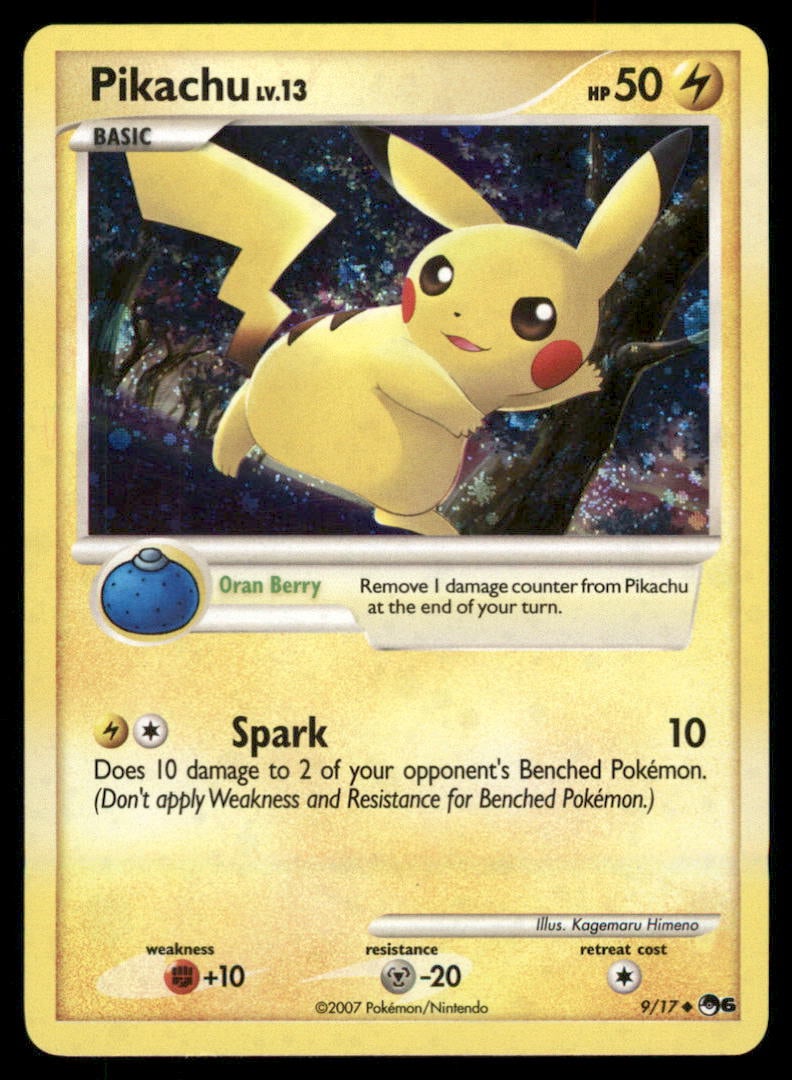 Pikachu 9/17 POP Series 6 Pokemon Card Holo (1 of 2)