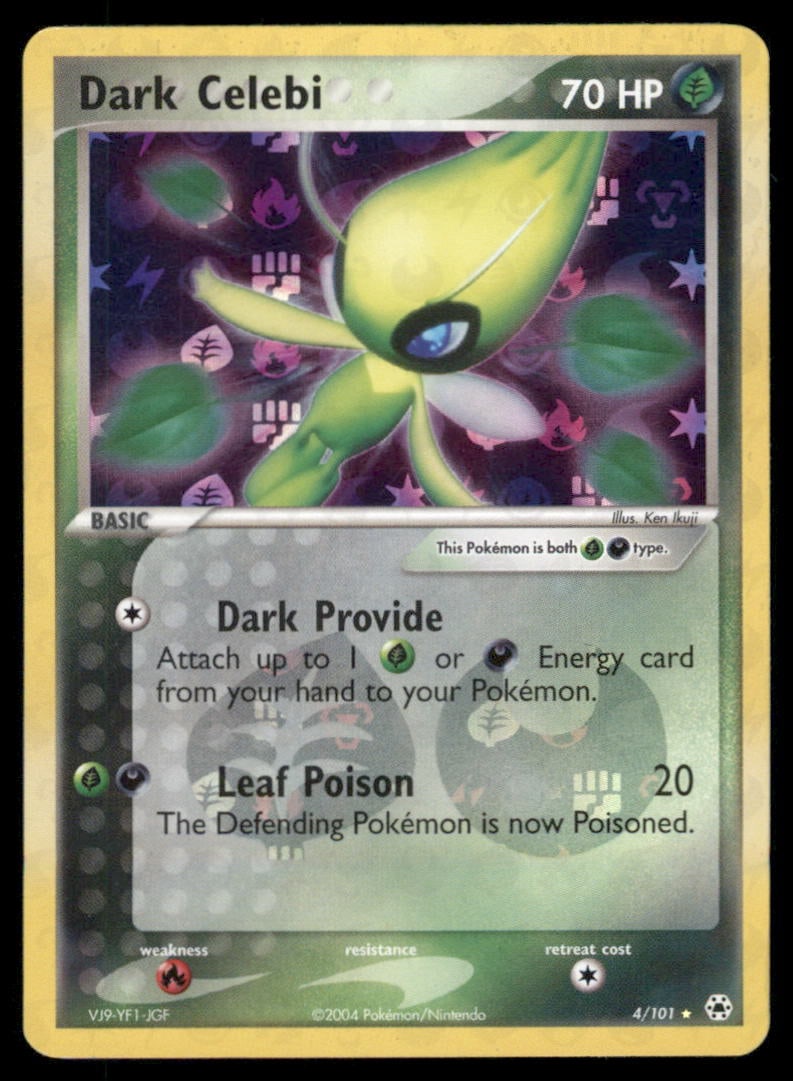 Dark Celebi 4/101 Holo Hidden Legends Pokemon Card (1 of 2)