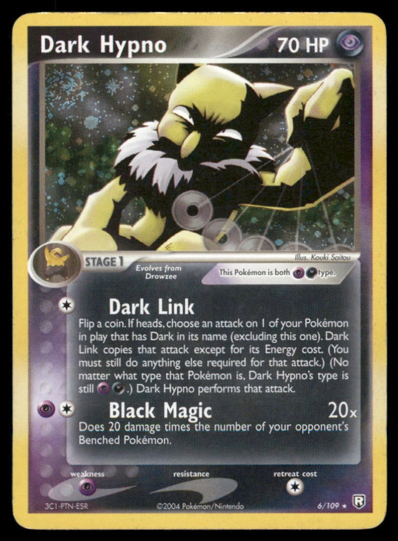 Dark Hypno 6/109 Holo Team Rocket Returns Pokemon Card (1 of 2)