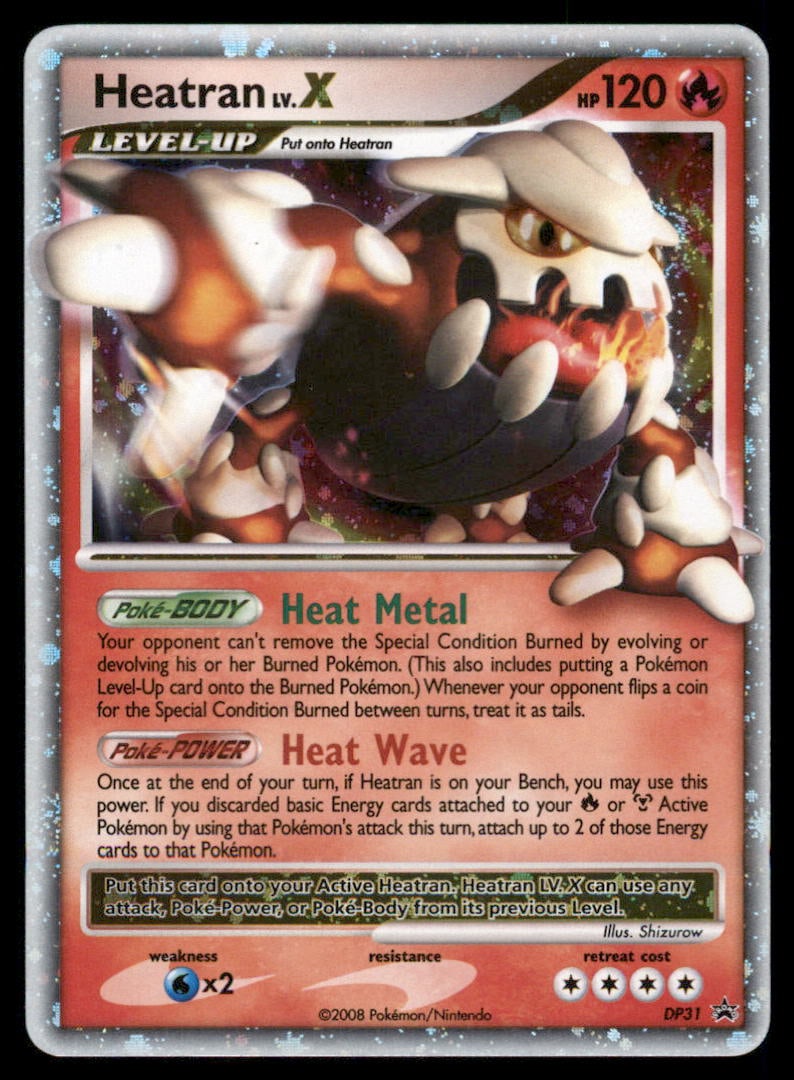 Heatran LV.X DP31 Holo Diamond and Pearl Promos Pokemon Card (1 of 2)