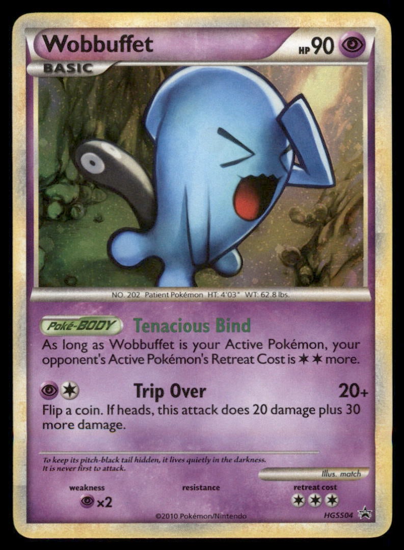 Wobbuffet HGSS04 HGSS Black Star Promos Pokemon Card: We offer combined shipping on multiple items. Buyers may also arrange their own shipping. LiveShipping is a separate and independent option for shipping that is NOT a part of the auction house or thei