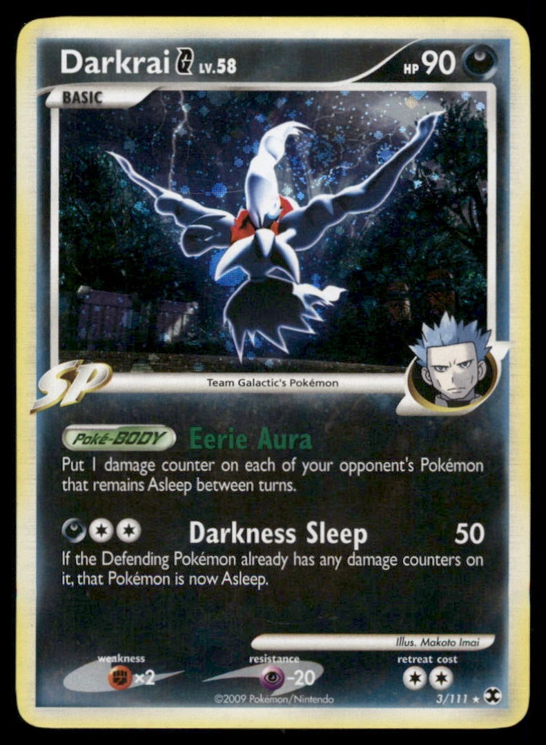 Darkrai G 3/111 Holo Rising Rivals Pokemon Card (1 of 2)