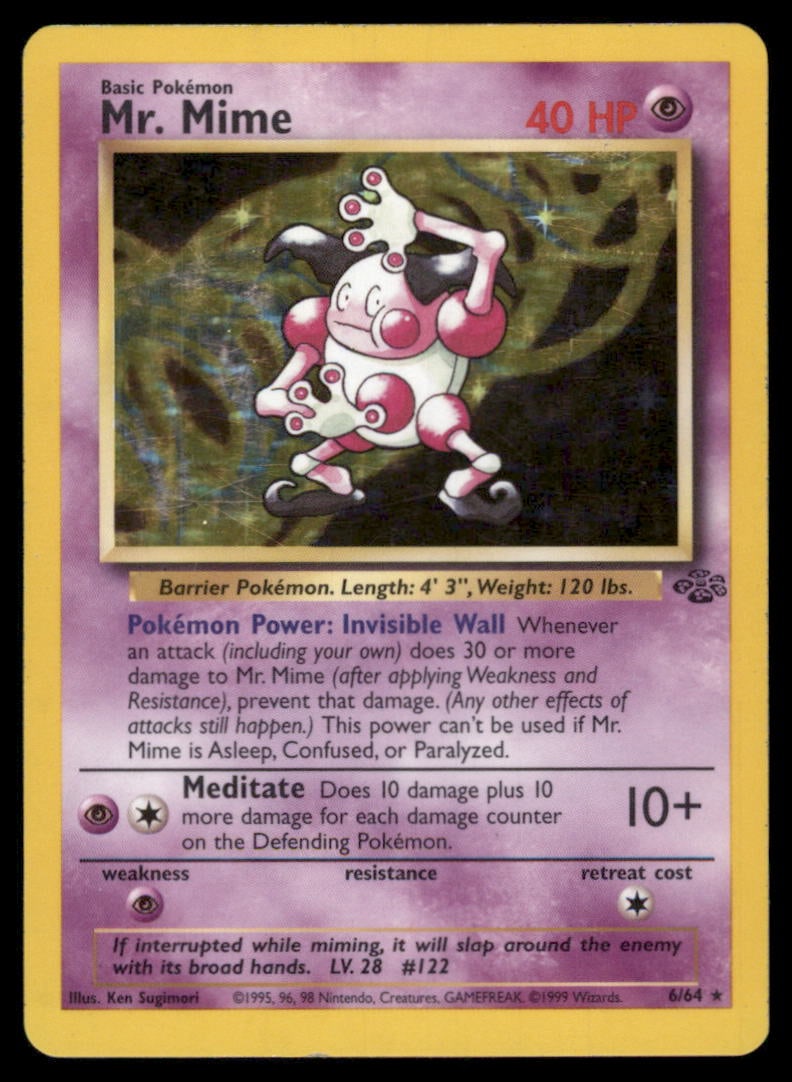 Mr. Mime 6/64 Jungle Pokemon Card 1st Edition Holo: We offer combined shipping on multiple items. Buyers may also arrange their own shipping. LiveShipping is a separate and independent option for shipping that is NOT a part of the auction house or thei