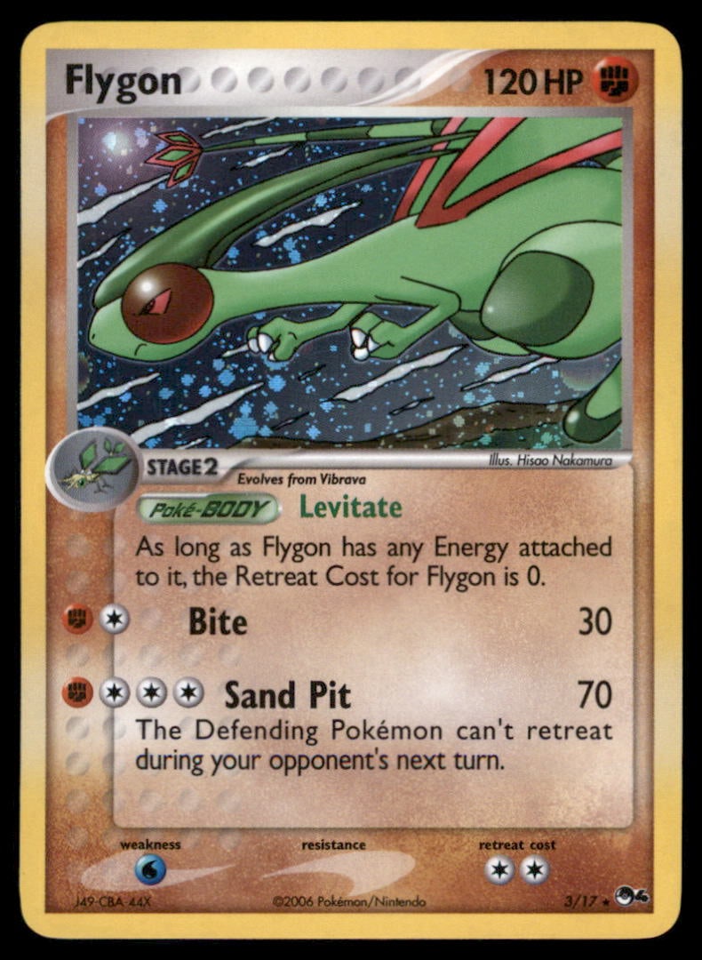 Flygon 3/17 POP Series 4 Pokemon Card (1 of 2)