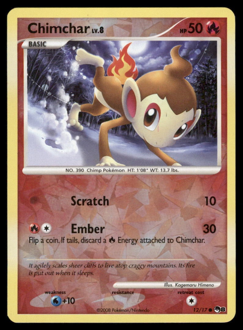 Chimchar 12/17 POP Series 8 Pokemon Card: We offer combined shipping on multiple items. Buyers may also arrange their own shipping. LiveShipping is a separate and independent option for shipping that is NOT a part of the auction house or thei