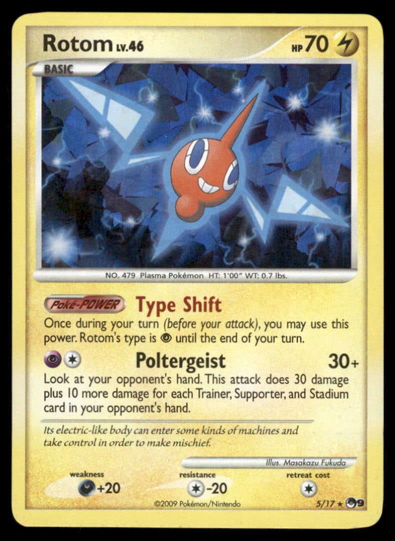 Rotom 5/17 POP Series 9 Pokemon Card: We offer combined shipping on multiple items. Buyers may also arrange their own shipping. LiveShipping is a separate and independent option for shipping that is NOT a part of the auction house or thei