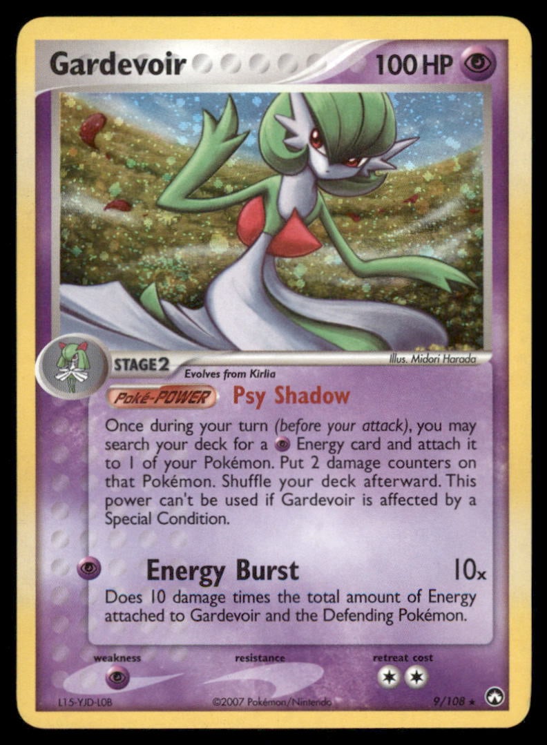 Gardevoir 9/108 Holo Power Keepers Pokemon Card (1 of 2)
