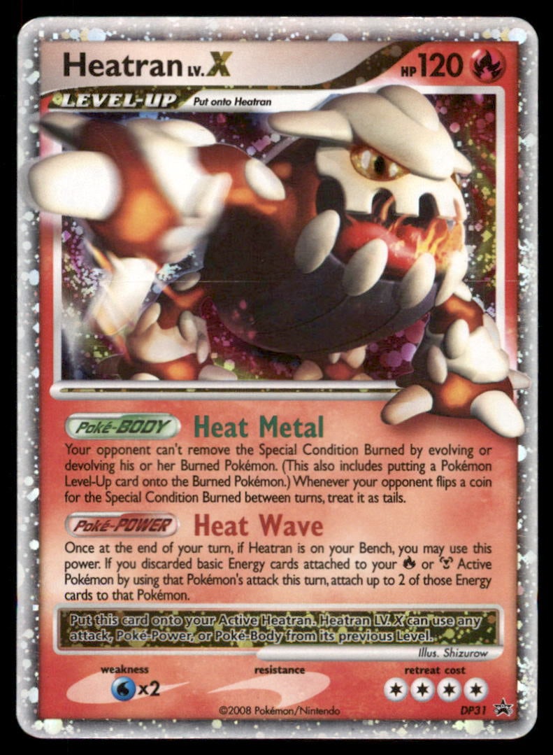 Heatran LV.X DP31 Holo Diamond and Pearl Promos Pokemon Card (1 of 2)
