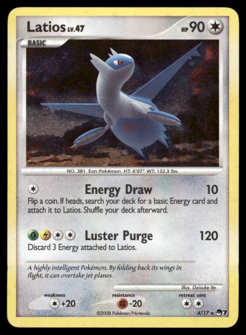 Latios 4/17 POP Series 7 Pokemon Card Holo (1 of 2)