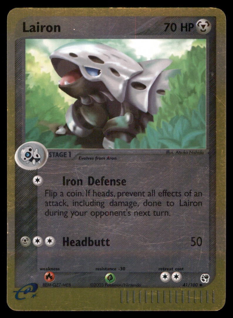 Lairon 41/100 Sandstorm Pokemon Card Reverse Holo: We offer combined shipping on multiple items. Buyers may also arrange their own shipping. LiveShipping is a separate and independent option for shipping that is NOT a part of the auction house or thei