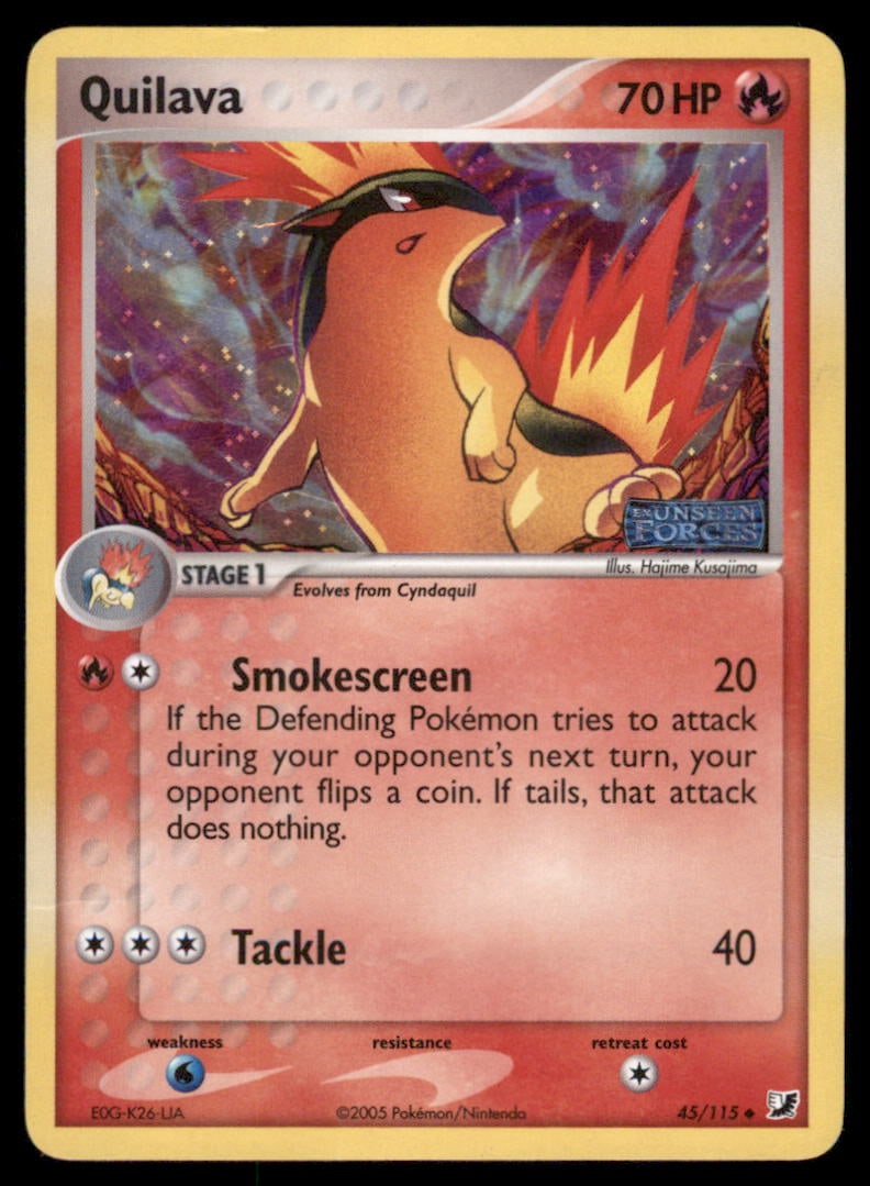Quilava 45/115 Unseen Forces Pokemon Card Reverse Holo: We offer combined shipping on multiple items. Buyers may also arrange their own shipping. LiveShipping is a separate and independent option for shipping that is NOT a part of the auction house or thei