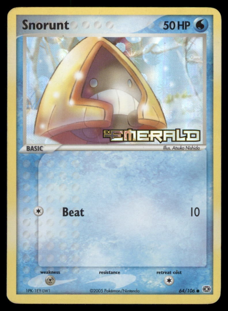 Snorunt 64/106 Emerald Pokemon Card Reverse Holo (1 of 2)