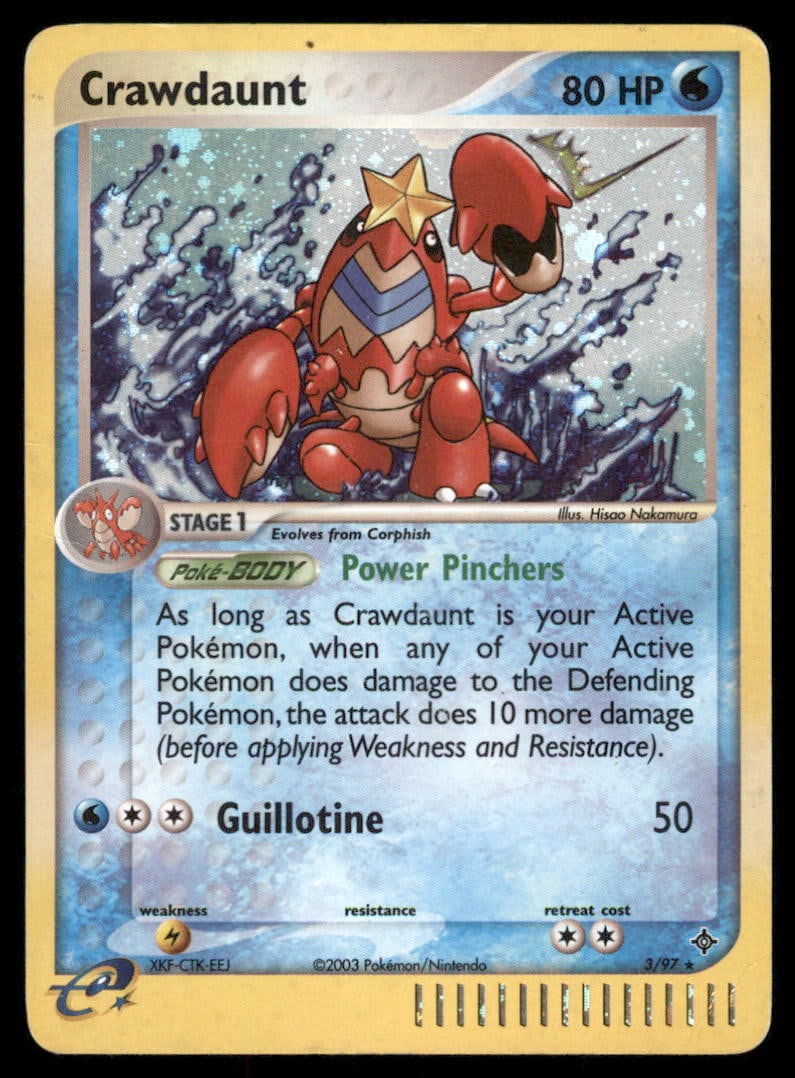 Crawdaunt 3/97 Holo Dragon Pokemon Card: We offer combined shipping on multiple items. Buyers may also arrange their own shipping. LiveShipping is a separate and independent option for shipping that is NOT a part of the auction house or thei