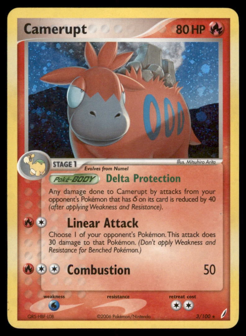 Camerupt 3/100 Holo Crystal Guardians Pokemon Card: We offer combined shipping on multiple items. Buyers may also arrange their own shipping. LiveShipping is a separate and independent option for shipping that is NOT a part of the auction house or thei
