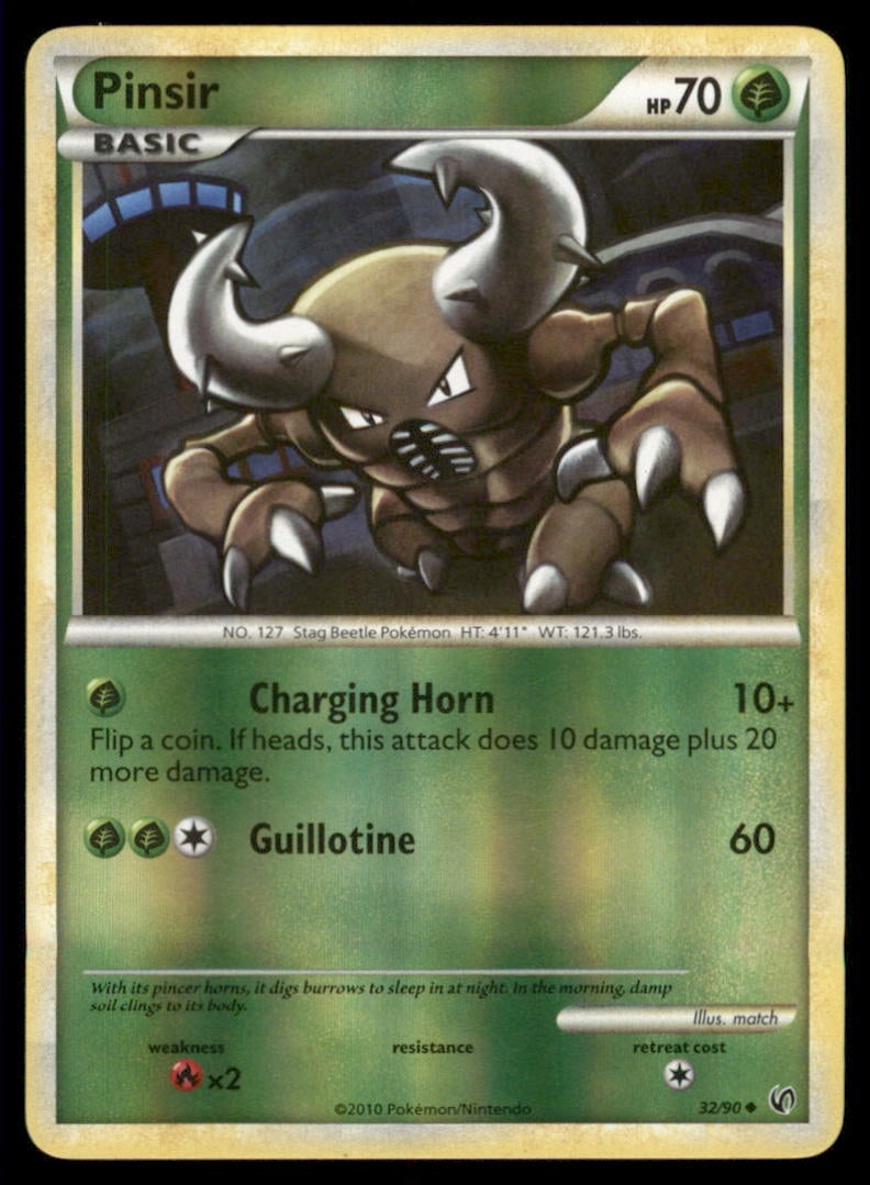 Pinsir 32/90 HGSS Undaunted Pokemon Card Reverse Holo: We offer combined shipping on multiple items. Buyers may also arrange their own shipping. LiveShipping is a separate and independent option for shipping that is NOT a part of the auction house or thei