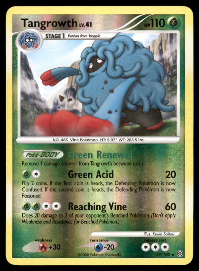 Tangrowth 29/100 Stormfront Pokemon Card Reverse Holo: We offer combined shipping on multiple items. Buyers may also arrange their own shipping. LiveShipping is a separate and independent option for shipping that is NOT a part of the auction house or thei