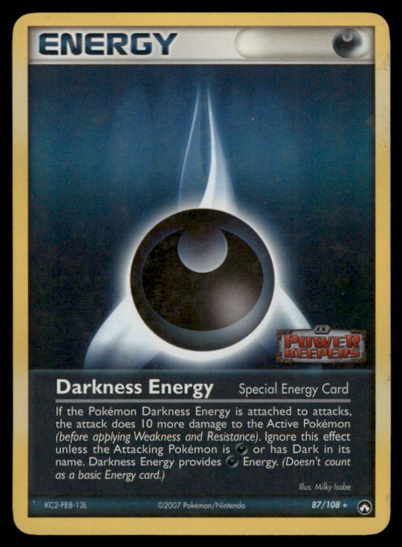 Darkness Energy 87/108 Power Keepers Pokemon Card Reverse Holo: We offer combined shipping on multiple items. Buyers may also arrange their own shipping. LiveShipping is a separate and independent option for shipping that is NOT a part of the auction house or thei