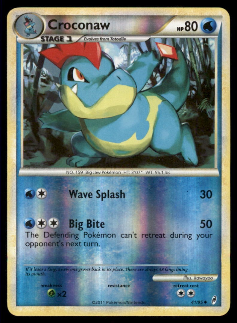 Croconaw 41/95 Call of Legends Pokemon Card Reverse Holo: We offer combined shipping on multiple items. Buyers may also arrange their own shipping. LiveShipping is a separate and independent option for shipping that is NOT a part of the auction house or thei