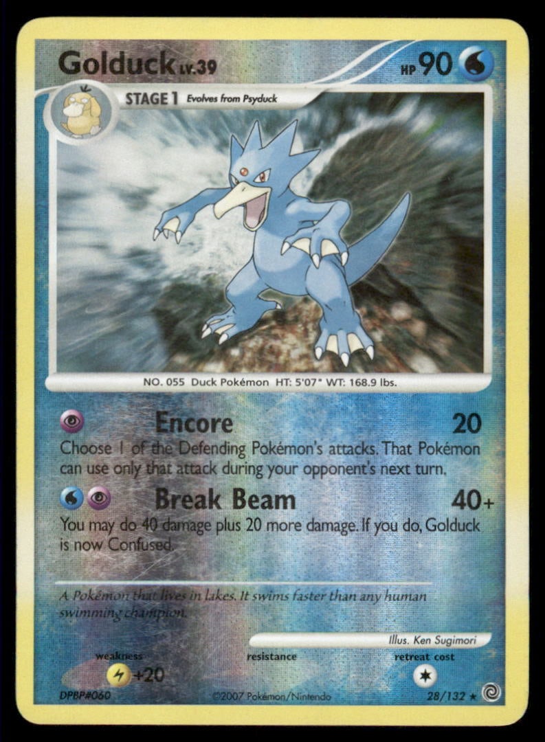 Golduck 28/132 Secret Wonders Pokemon Card Reverse Holo (1 of 2)