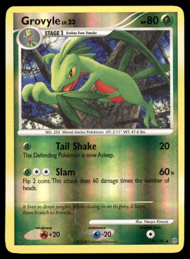 Grovyle 39/100 Stormfront Pokemon Card Reverse Holo: We offer combined shipping on multiple items. Buyers may also arrange their own shipping. LiveShipping is a separate and independent option for shipping that is NOT a part of the auction house or thei