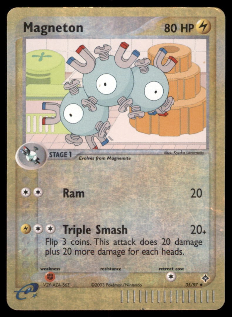 Magneton 35/97 Dragon Pokemon Card Reverse Holo: We offer combined shipping on multiple items. Buyers may also arrange their own shipping. LiveShipping is a separate and independent option for shipping that is NOT a part of the auction house or thei