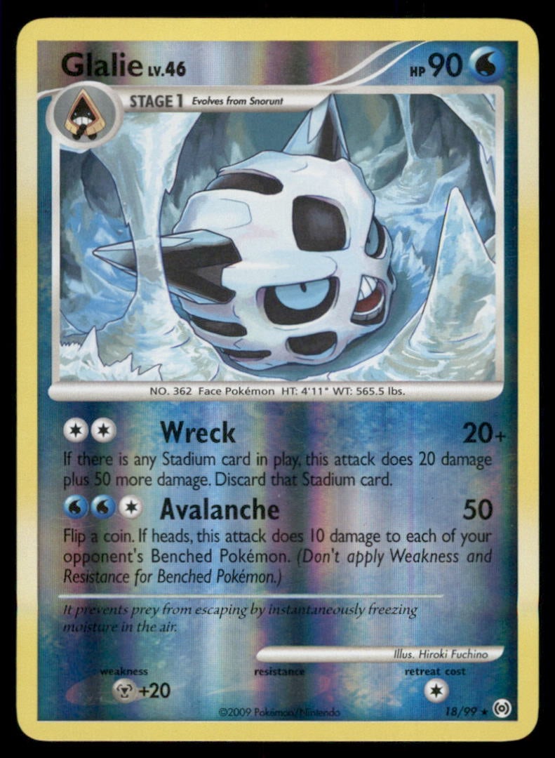 Glalie 18/99 Arceus Pokemon Card Reverse Holo: We offer combined shipping on multiple items. Buyers may also arrange their own shipping. LiveShipping is a separate and independent option for shipping that is NOT a part of the auction house or thei