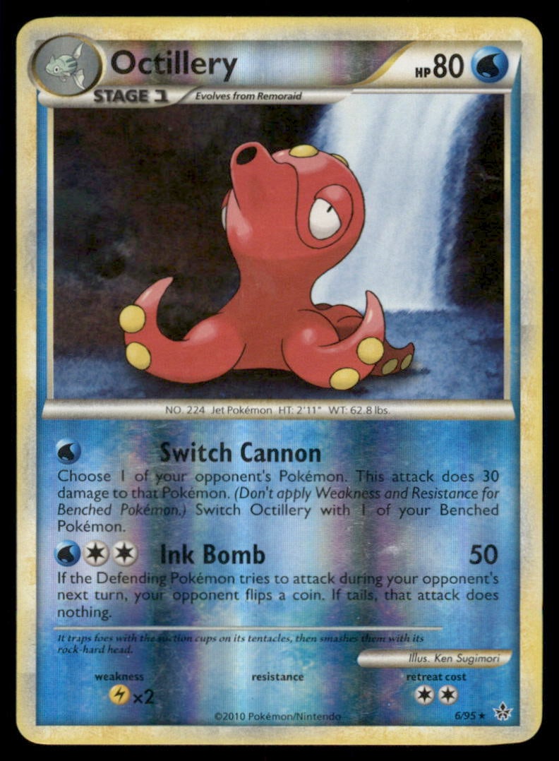 Octillery 6/95 HGSS Unleashed Pokemon Card Reverse Holo: We offer combined shipping on multiple items. Buyers may also arrange their own shipping. LiveShipping is a separate and independent option for shipping that is NOT a part of the auction house or thei