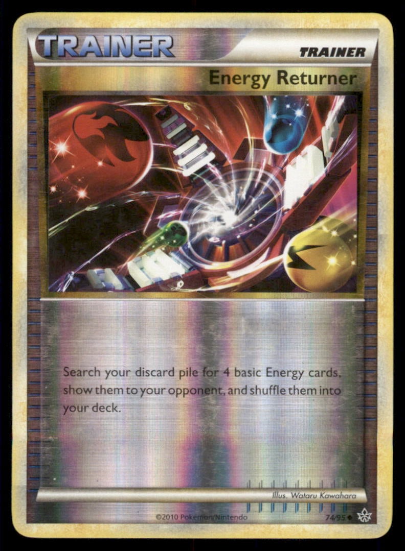Energy Returner 74/95 HGSS Unleashed Pokemon Card Reverse Holo: We offer combined shipping on multiple items. Buyers may also arrange their own shipping. LiveShipping is a separate and independent option for shipping that is NOT a part of the auction house or thei