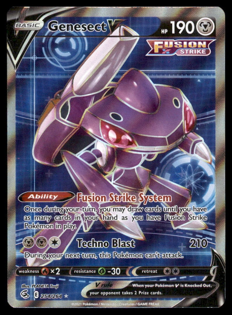 Genesect V 254/264 Fusion Strike Pokemon Card Holo: We offer combined shipping on multiple items. Buyers may also arrange their own shipping. LiveShipping is a separate and independent option for shipping that is NOT a part of the auction house or thei