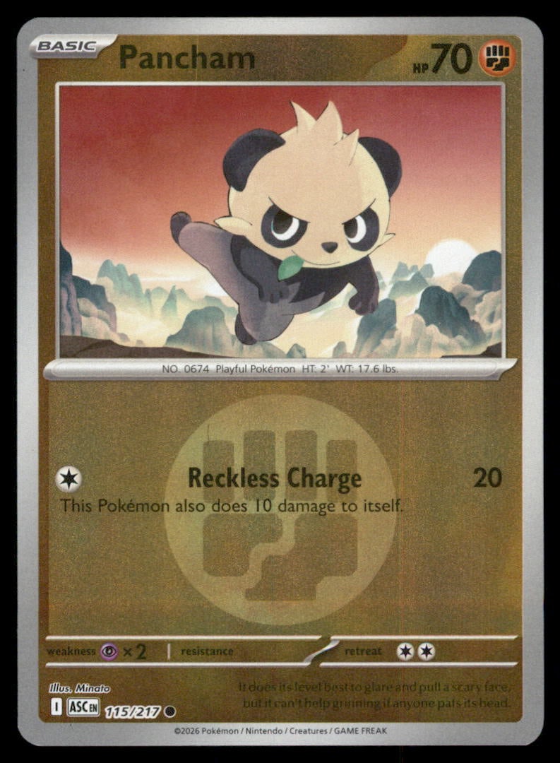 Pancham Energy Symbol Pattern 115/217 Ascended Heroes Pokemon Card Reverse Holo: We offer combined shipping on multiple items. Buyers may also arrange their own shipping. LiveShipping is a separate and independent option for shipping that is NOT a part of the auction house or thei