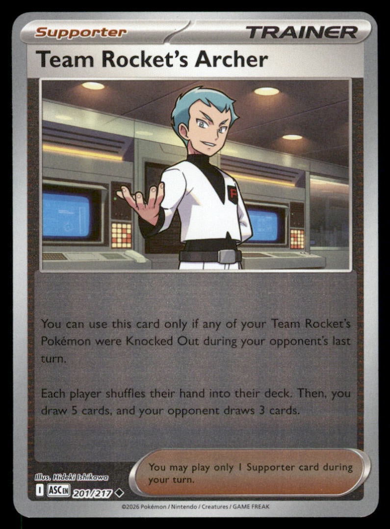 Team Rocket's Archer 170/182 Prize Pack Series Cards Pokemon Card (1 of 2)